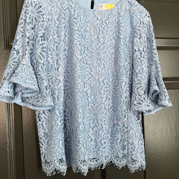 Blue Lace Top - Picture 3 of 3
